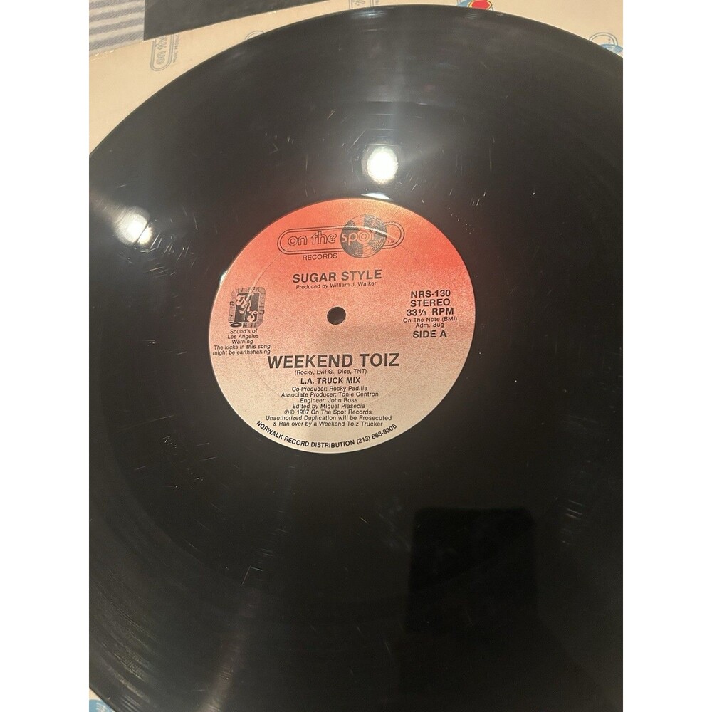 SUGAR STYLE / WEEKEND TOIZ / Electro, Electro, Rocky Padilla - Vinyl - Rare